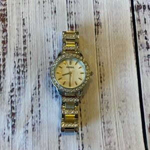 Women’s silver Fossil watch